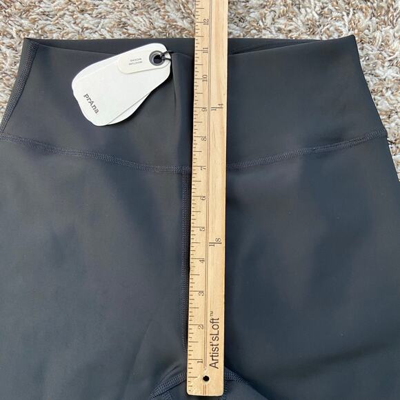 Prana Sculpt Bike Short Women's M Black Fitted High Rise Compressive Support - Picture 9 of 12